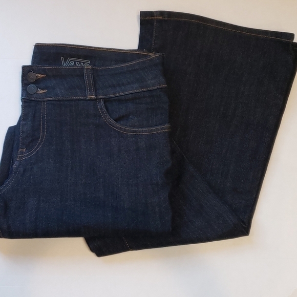 Vans Denim - VANS Skinny Wide leg Flare Dark Wash Jeans